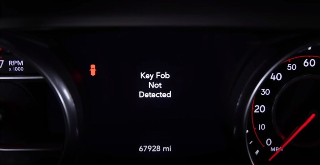 What to do if Key fob not detected