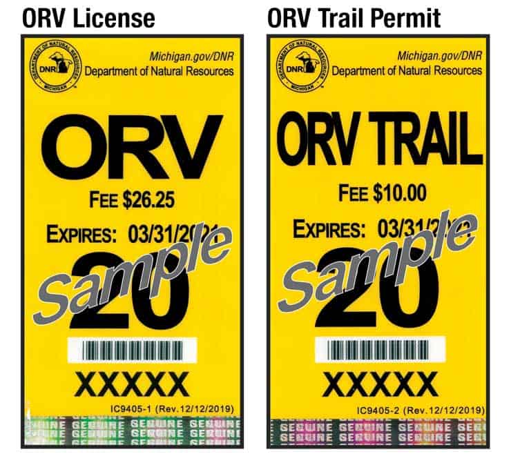 Michigan off Road Vehicle Permit