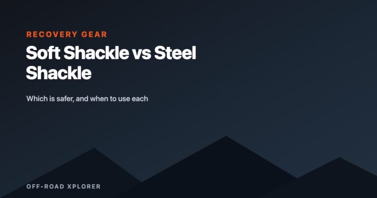 Soft Shackle vs Steel Shackle: Which Is Safer for Recovery?