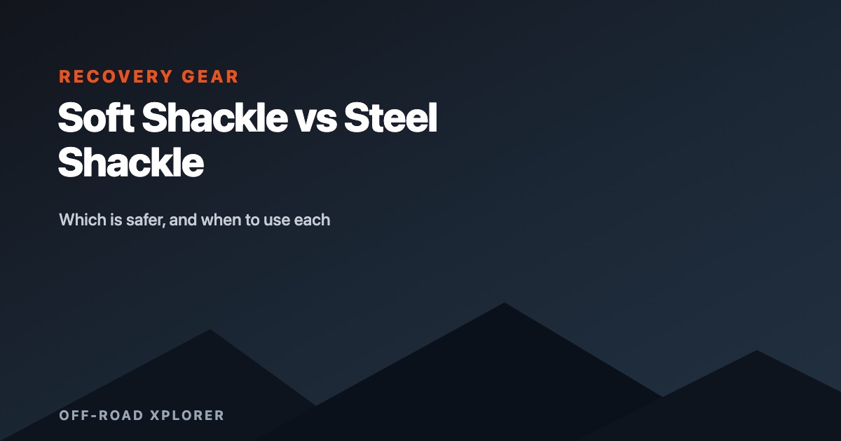 Soft Shackle vs Steel Shackle