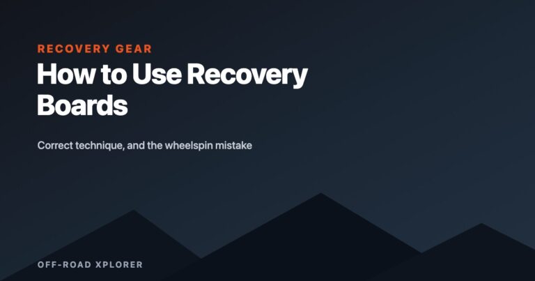 How to Use Recovery Boards Without Destroying Them