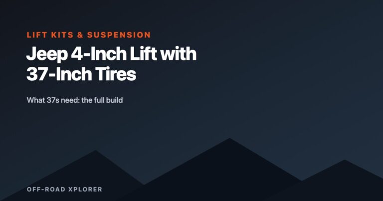 Jeep lift fitment guide