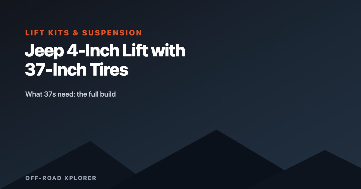 Jeep lift fitment guide