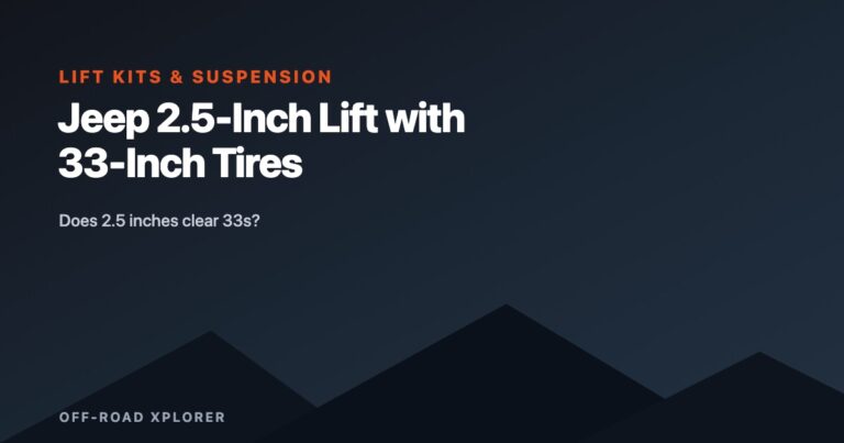 Jeep lift fitment guide