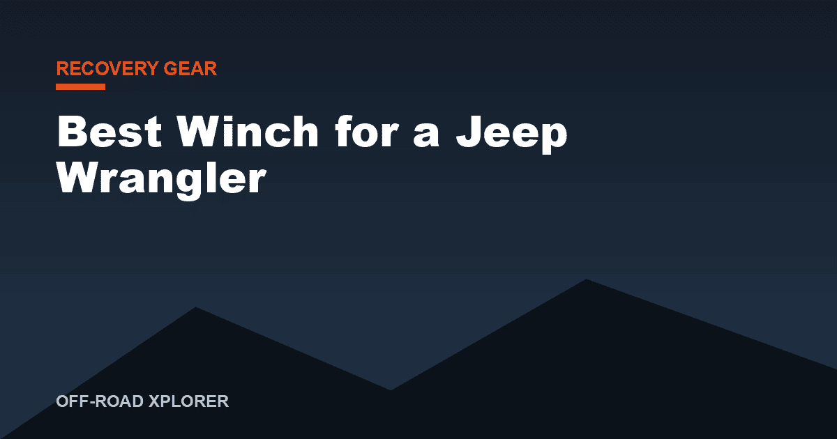 est Winch for a Jeep Wrangler