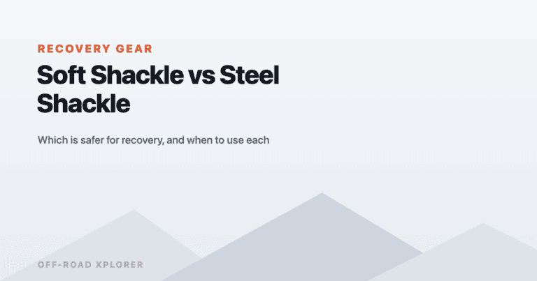 Soft shackle versus steel shackle illustration
